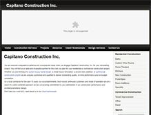 Tablet Screenshot of capitanoconstruction.com